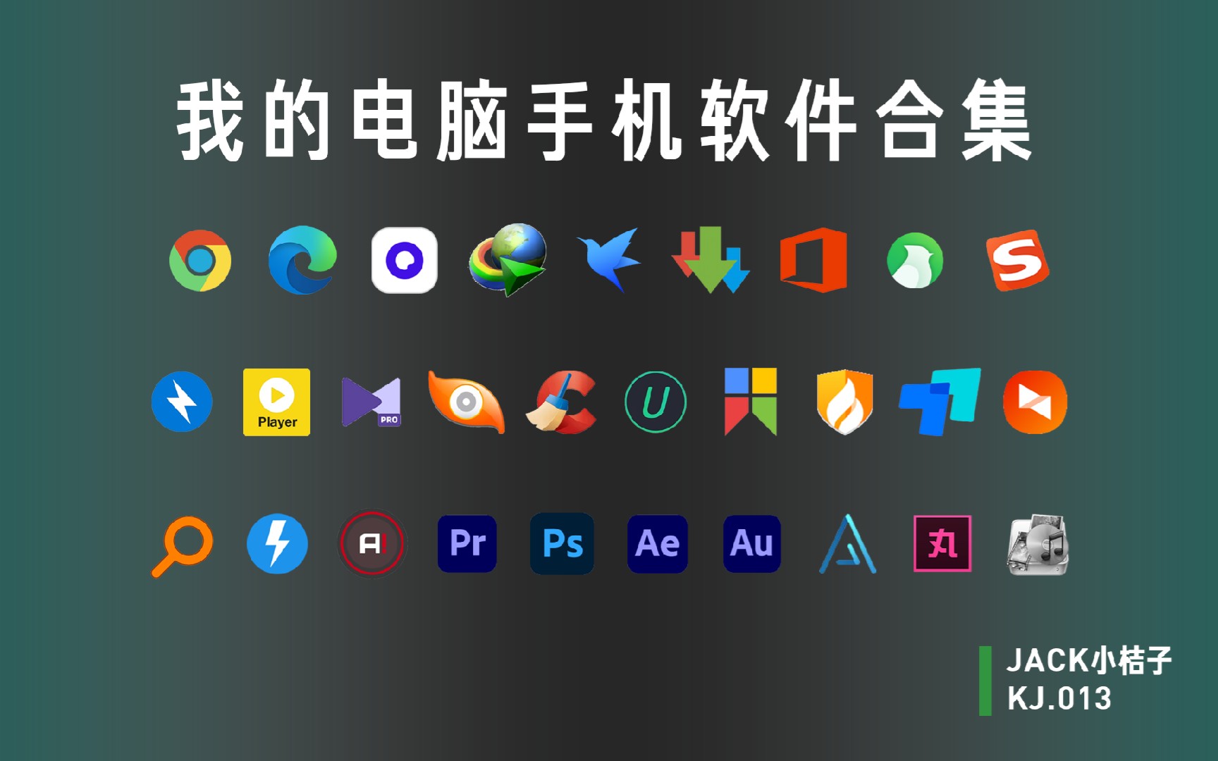 千錘百煉方成鋼 Jack小桔子的電腦手機軟件合集全攻略